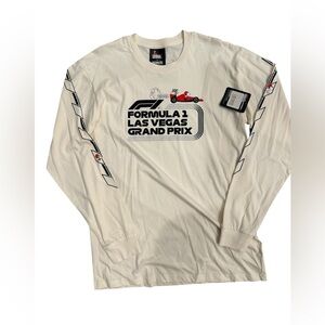 Formula 1 x Peanuts Long Sleeve Cotton T Shirt Mens L NWT